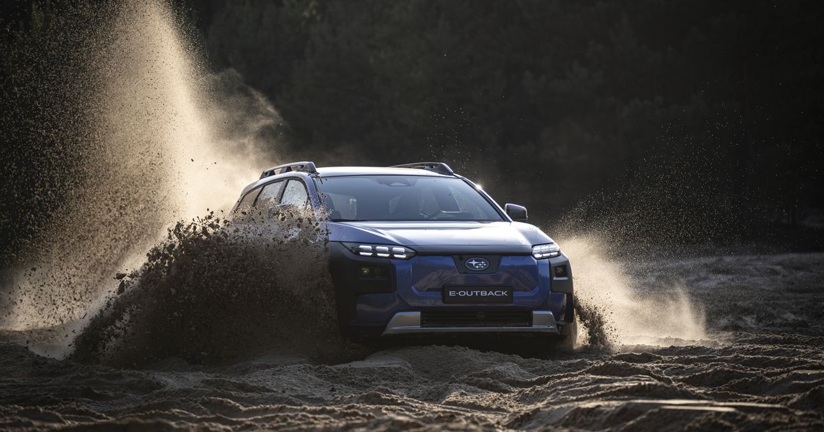 Ein-elektrischer-Subaru-im-gr-nen-Wanderschuh