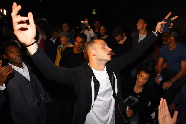 Marko Arnautovic völlig losgelöst.