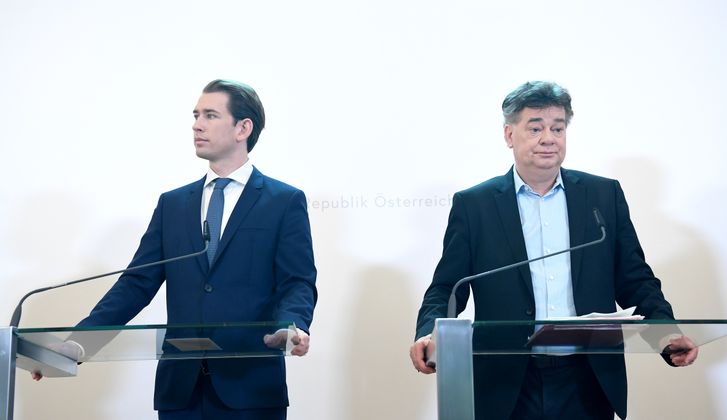 "Jetzt nach über einem Monat kann ich sagen, ich bin mittlerweile sehr optimistisch." Kurz hat sich selbst von Türkis-Grün überzeugt.