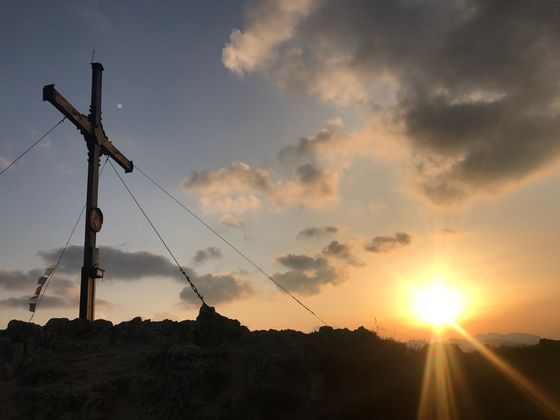 Sonnenuntergang am Gratlspitz (Alpbach).
