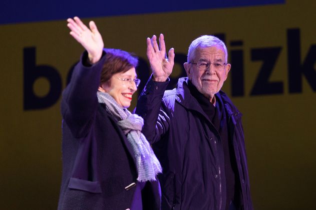 Bundespräsident Alexander Van der Bellen hielt eine Rede.