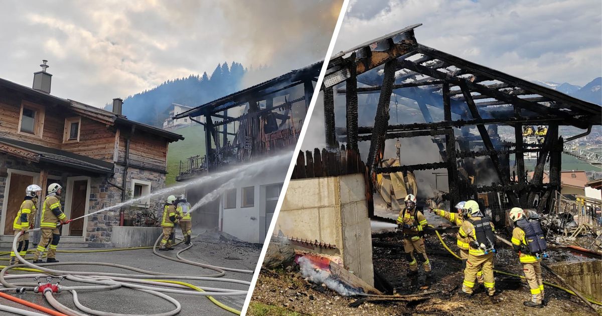 Flammen-schossen-meterhoch-aus-Hofgeb-ude-Sechs-Zillertaler-Feuerwehren-im-Einsatz