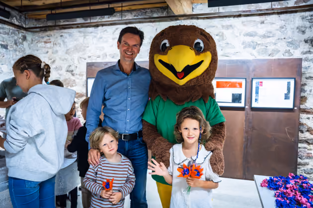 Markus kam mit Maximilian und und Emma nach Landeck. 