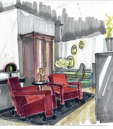 Der Kunde wird in den Planungsprozess eingebunden und gewinnt dank professioneller Skizzen eine realistische Vorstellung. 