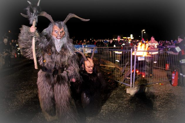 Krampuslauf in Tumpen im Ötztal.