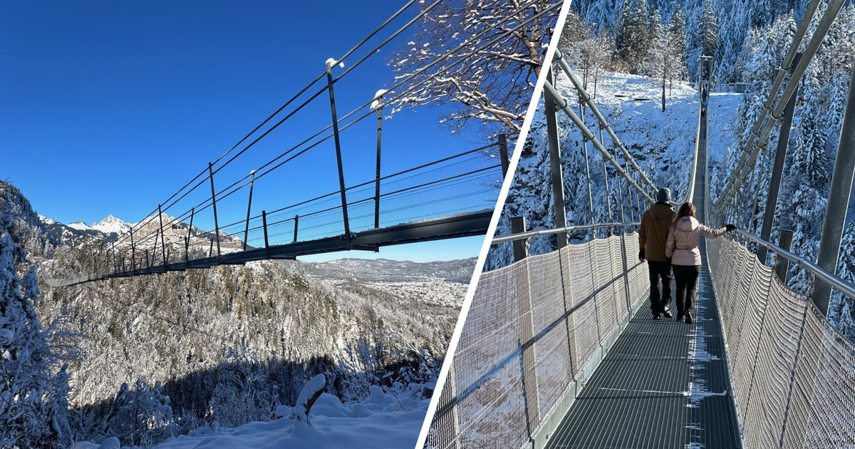 Reuttes 400 Meter lange Hängebrücke hautnah: Die Highline 179 im Test ...