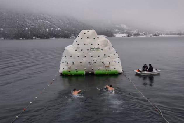 Möglichst schnell wollten alle zum Eisberg.