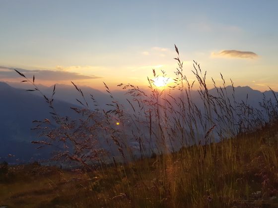 Sonnenuntergang am Patscherkofel.