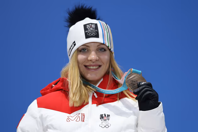 Katharina Gallhuber überraschte im Damen-Slalom mit Bronze.