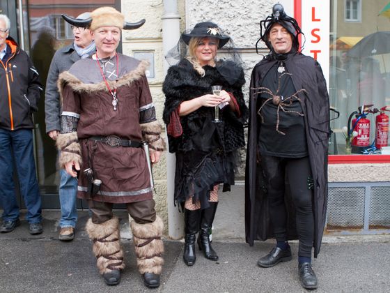 Faschingstreiben in Innsbruck.