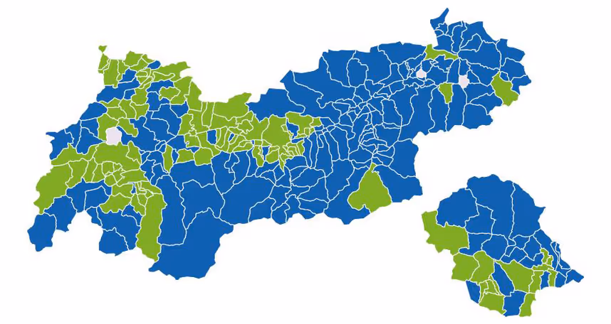 Auch Tirol wird durch Briefwähler grün: Alle Ergebnisse im Detail