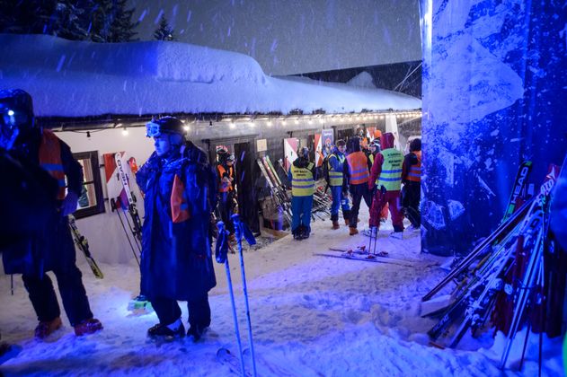 In den Nachtstunden war auf der Streif viel zu tun.