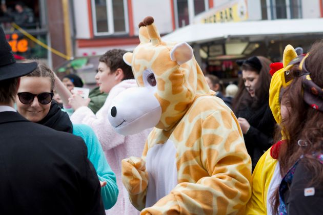 Faschingstreiben in Innsbruck.