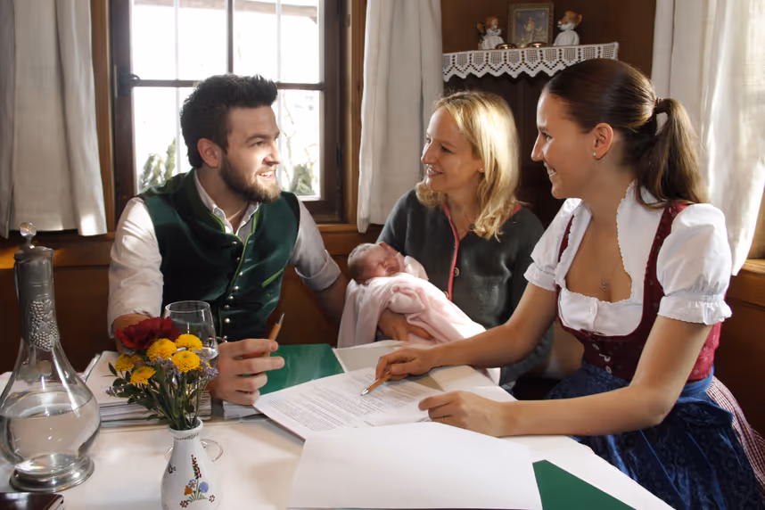 Babyfreuden beim Stanglwirt