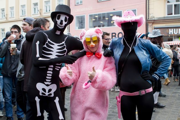 Faschingstreiben in Innsbruck.