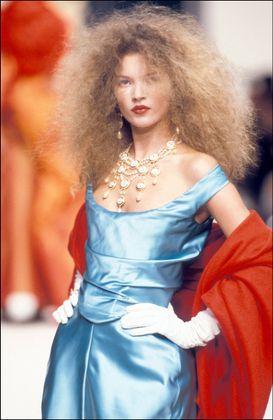 Am Laufsteg für Vivienne Westwood 1995.
