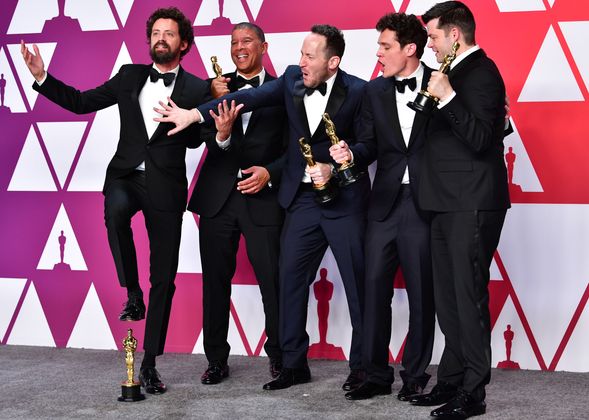 Die Macher von "Spider-Man: Into the Spider-Verse" freuten sich über den Animationsfilm-Oscar.
