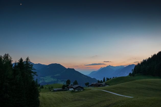 Sonnenuntergang am Reitherkogel.