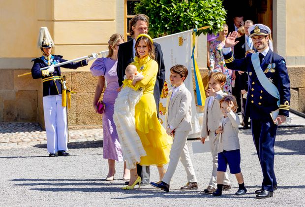 13-06-2025 Sweden Christening of Princess Ines Marie Lilian Silvia 07-02-2025, daughter of Prince Carl Philip and Princess Sofia, with Prince Alexander, Prince Gabriel, Prince Julian in the Drottningholm palace chapel in Stockholm. Â PUBLICATIONxINxGERxSUIxAUTxONLY Copyright: xPPEx