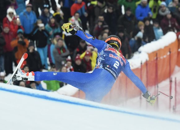 Christof Innerhofer wurde von der Streif abgeworfen, blieb aber unverletzt.