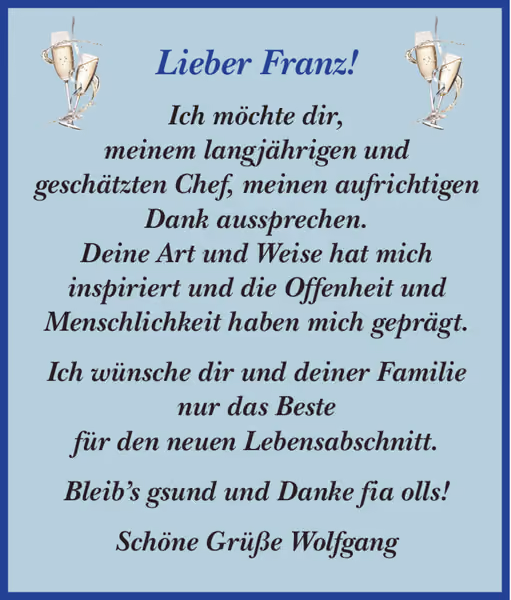 gratulation