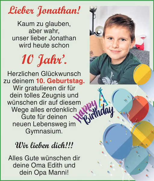gratulation