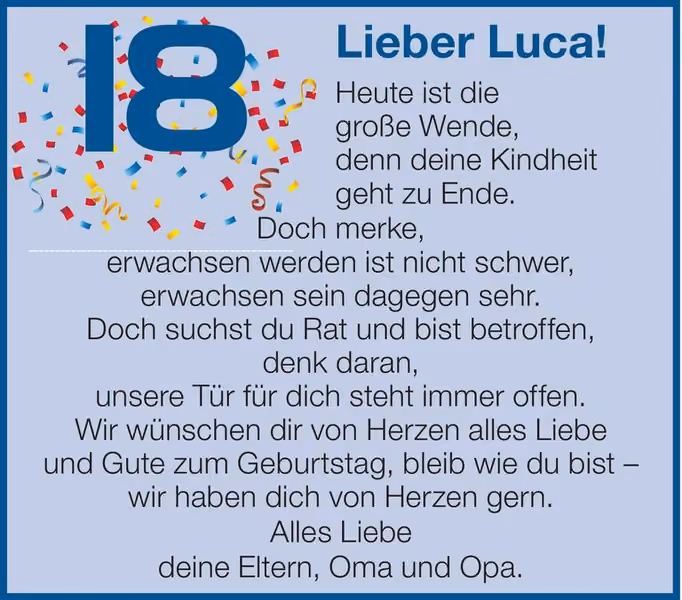 gratulation