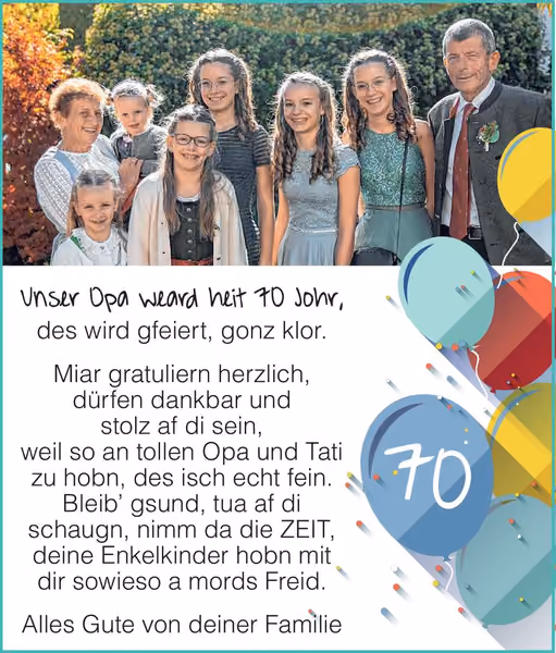 gratulation