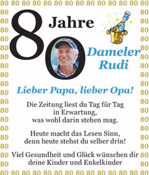gratulation
