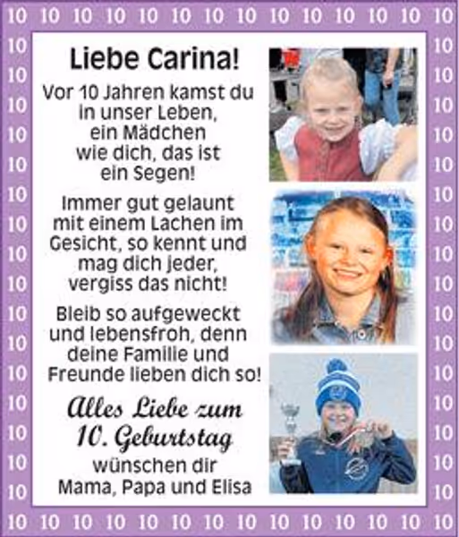 gratulation