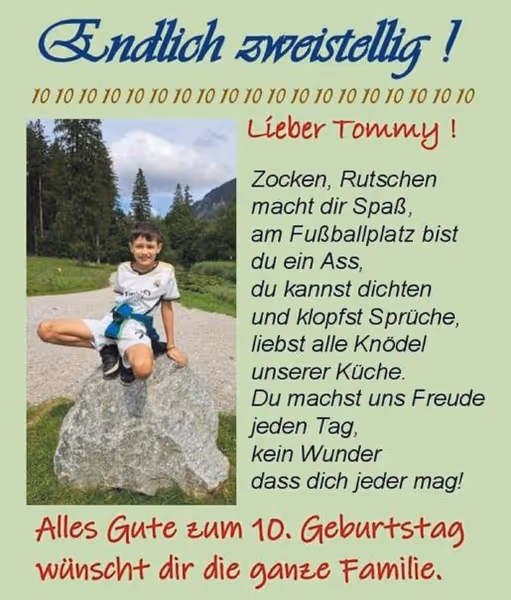 gratulation