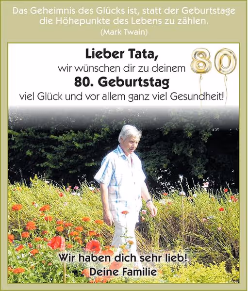 gratulation
