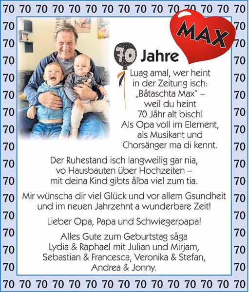 gratulation